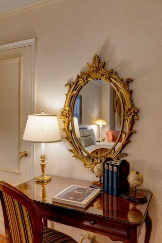 Beautiful writing desk with mirror